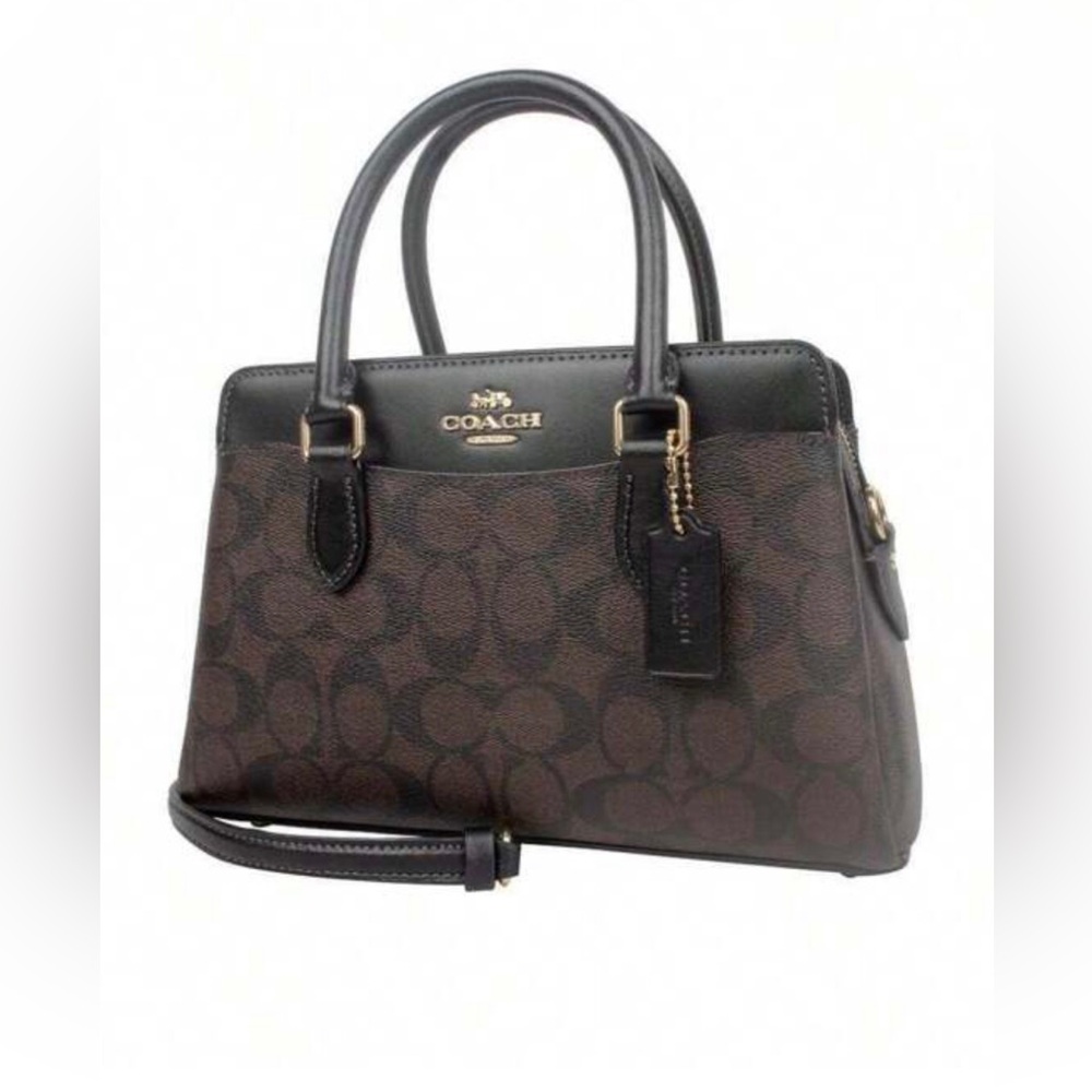 Coach Mini Darcie Carryall In Signature Canvas - Picture 2 of 10